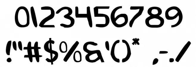 2Toon Font OTHER CHARS