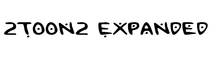 2Toon2 Expanded Font