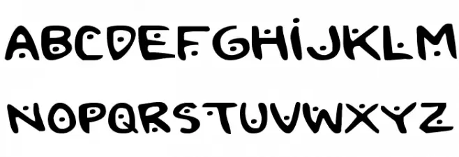 2Toon2 Expanded Font Litere mici