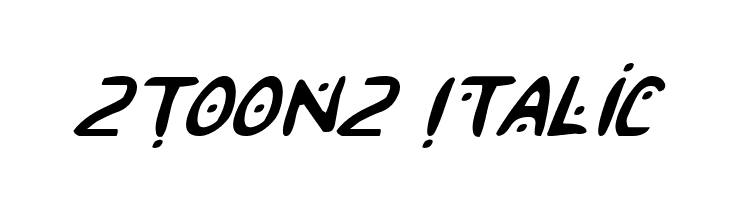 2Toon2 Italic Fonte
