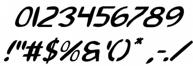 2Toon2 Italic Fonte OUTROS PERSONAGENS