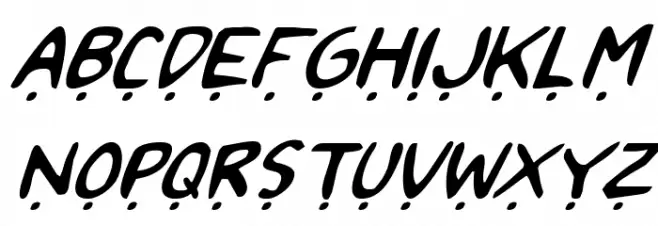 2Toon2 Italic Fuentes MAYÚSCULAS