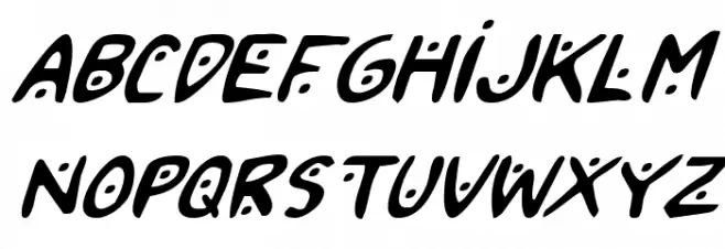 2Toon2 Italic 字体 小写