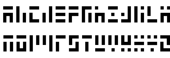 3t3-5x3 Font LOWERCASE