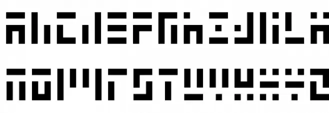 3t3-5x3 फ़ॉन्ट लोअरकेस