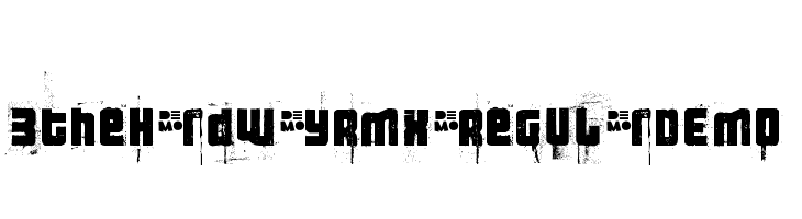 3theHardwayRMX-RegularDEMO Font