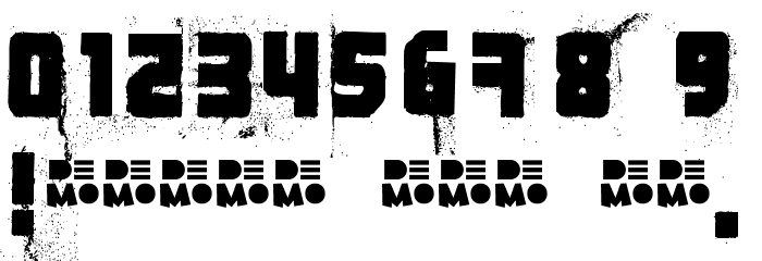 3theHardwayRMX-RegularDEMO Font OTHER CHARS