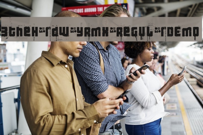 3theHardwayRMX-RegularDEMO Font examples