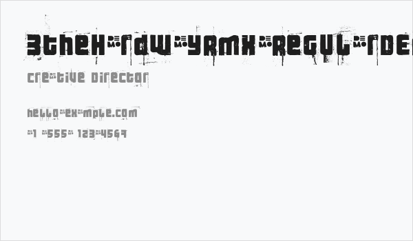 3theHardwayRMX-RegularDEMO Business Card