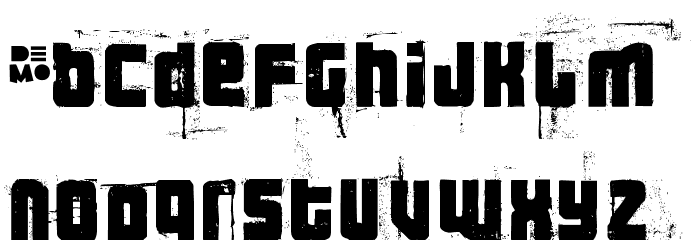3theHardwayRMX-RegularDEMO Font LOWERCASE