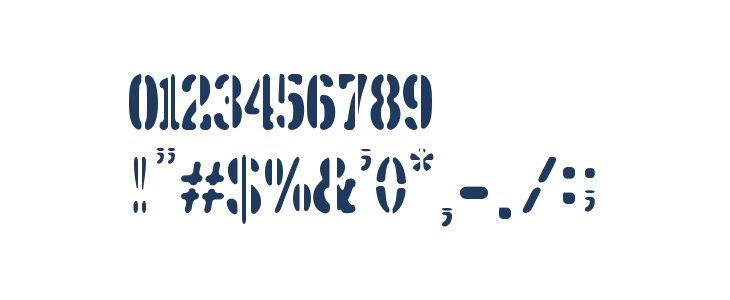 5TH AVENUE STENCIL Other Characters