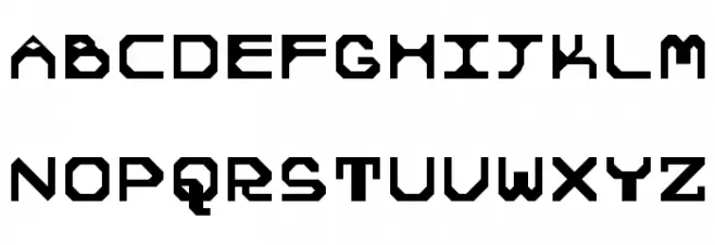 5Tekknosystem Regular Schriftart Groß