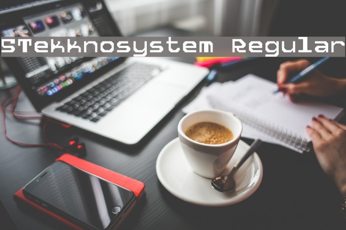 5Tekknosystem Regular Font examples