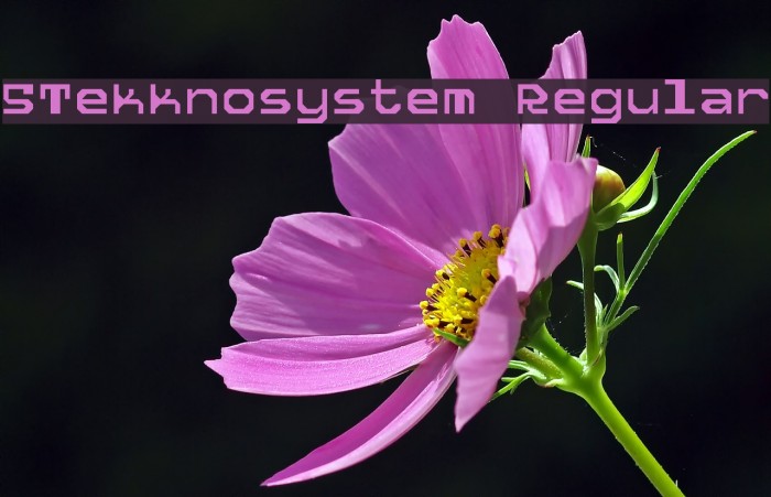 5Tekknosystem Regular Font examples