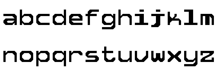 5Tekknosystem Regular Font LOWERCASE