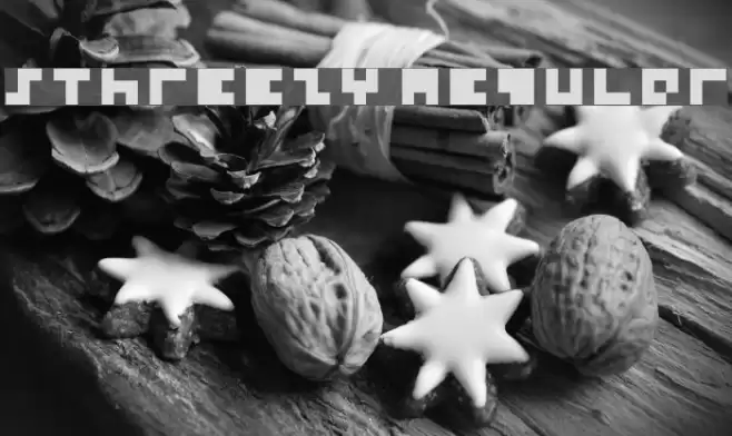 5Threezy Regular Font examples