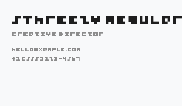 5Threezy Regular Business Card