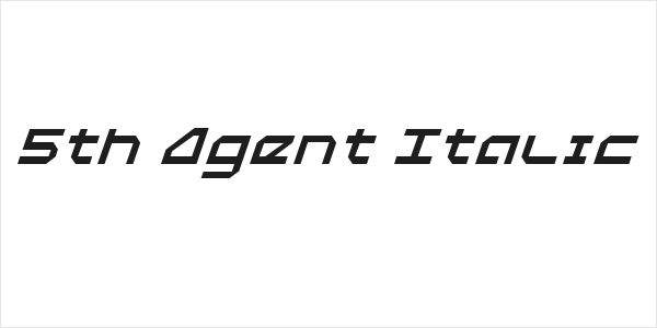 5th Agent Italic Logo