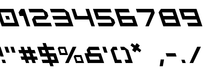 5th Agent Leftalic Font OTHER CHARS