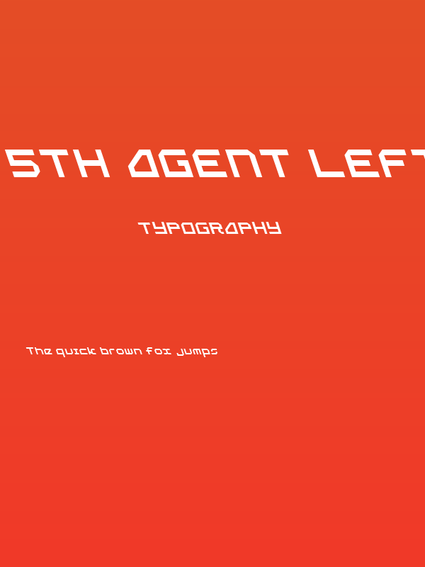 5th Agent Leftalic Poster