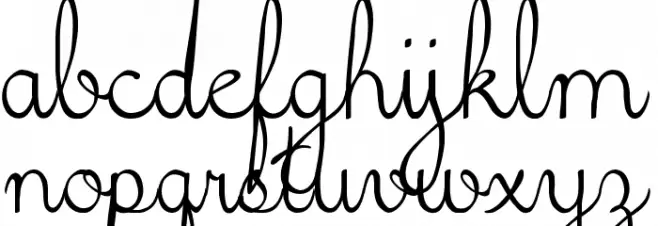 5th Grade Cursive Schriftart Kleinbuchstaben