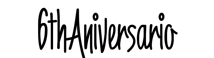 6thAniversario Font