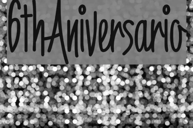 6thAniversario خط examples