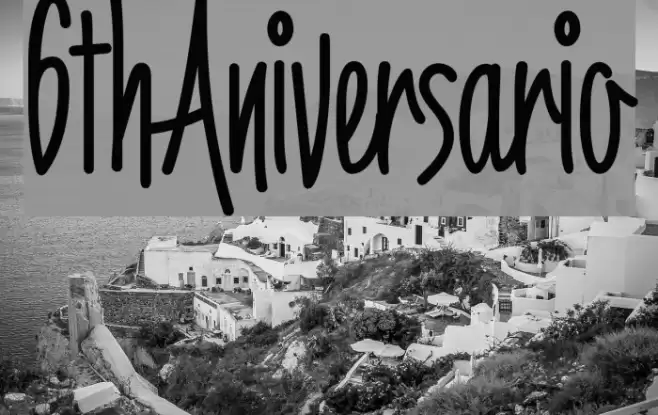 6thAniversario خط examples