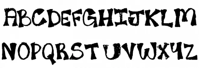 7th FadFace Schriftart Groß