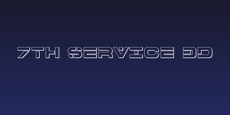 7th Service 3D Social Header
