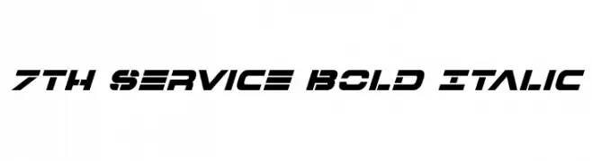 7th Service Bold Italic  नि: शुल्क फ़ॉन्ट्स डाउनलोड