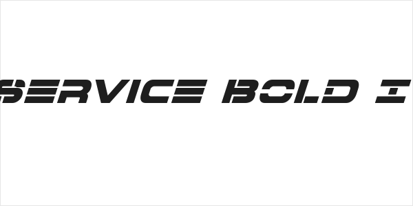 7th Service Bold Italic Logo