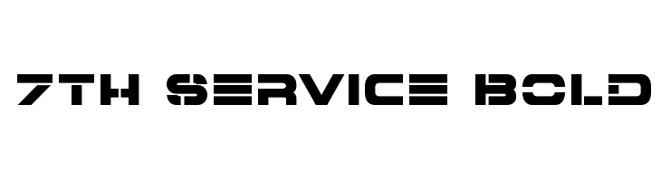 7th Service Bold Font