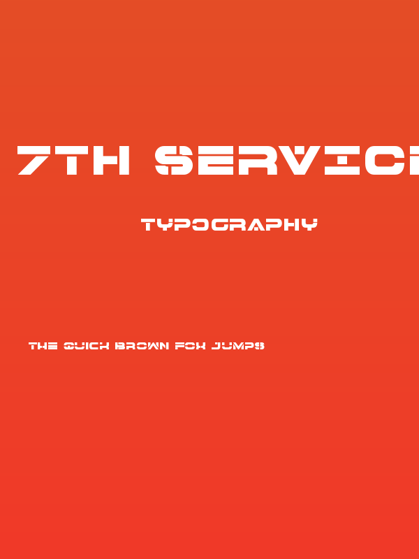 7th Service Bold Poster