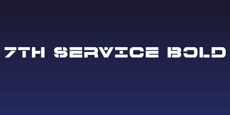 7th Service Bold Social Header