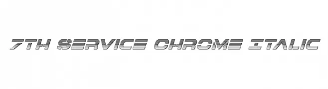 7th Service Chrome Italic  لخطوط تنزيل