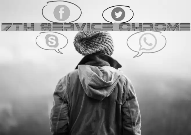 7th Service Chrome Font examples