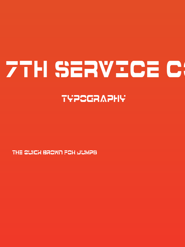 7th Service Condensed Poster