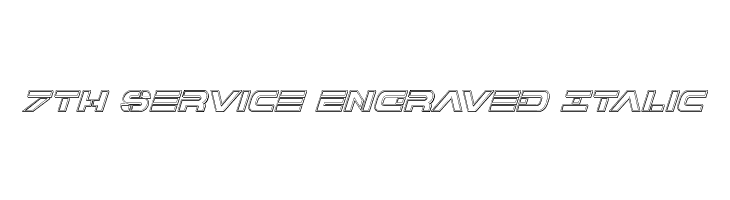7th Service Engraved Italic  Fuentes Gratis Descargar