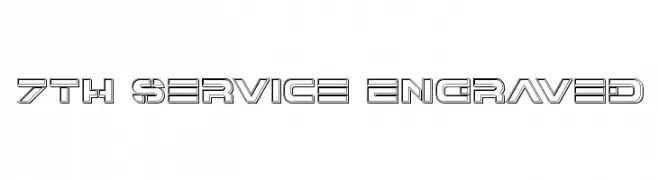 7th Service Engraved  لخطوط تنزيل