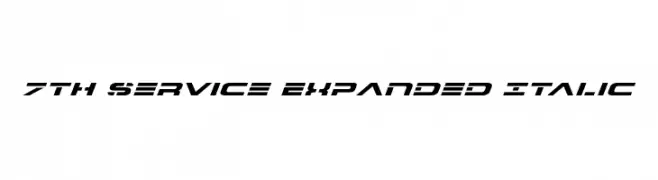 7th Service Expanded Italic  لخطوط تنزيل
