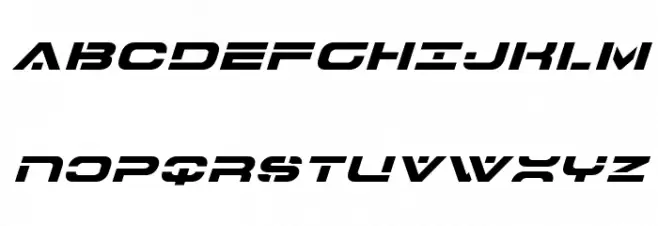 7th Service Expanded Italic Fuentes MAYÚSCULAS