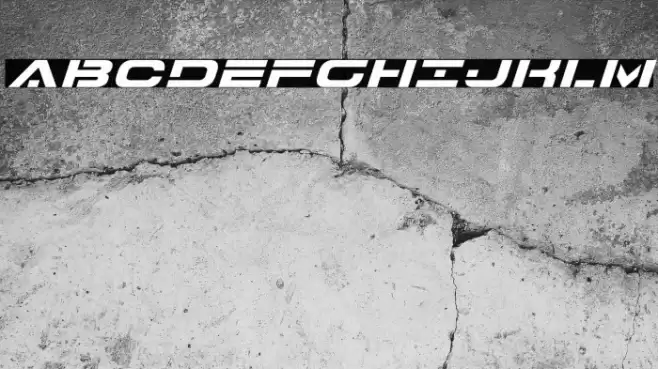 7th Service Expanded Italic Font examples