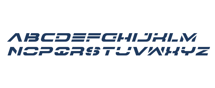 7th Service Expanded Italic Lowercase