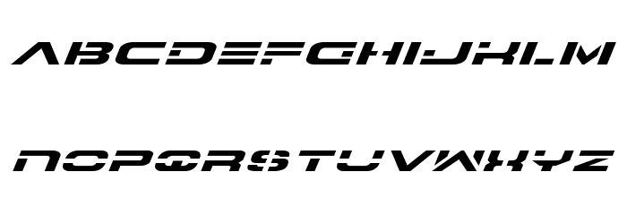 7th Service Expanded Italic フォント 小文字