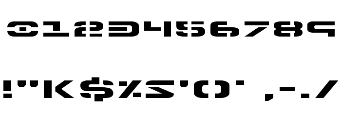 7th Service Expanded Font OTHER CHARS