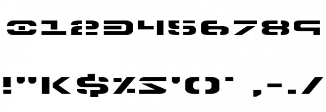 7th Service Expanded フォント その他の文字