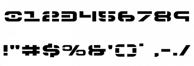 7th Service Expanded Font OTHER CHARS