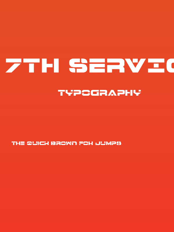 7th Service ExtraBold Poster