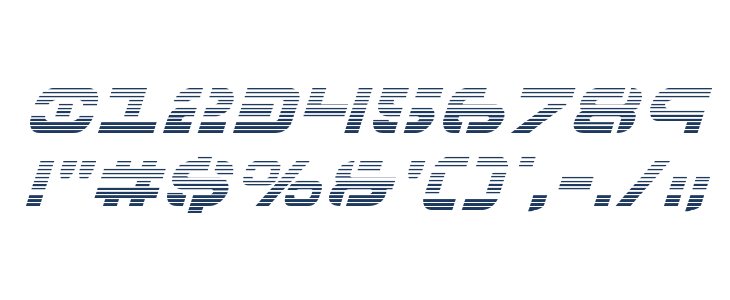 7th Service Gradient Italic Other Characters